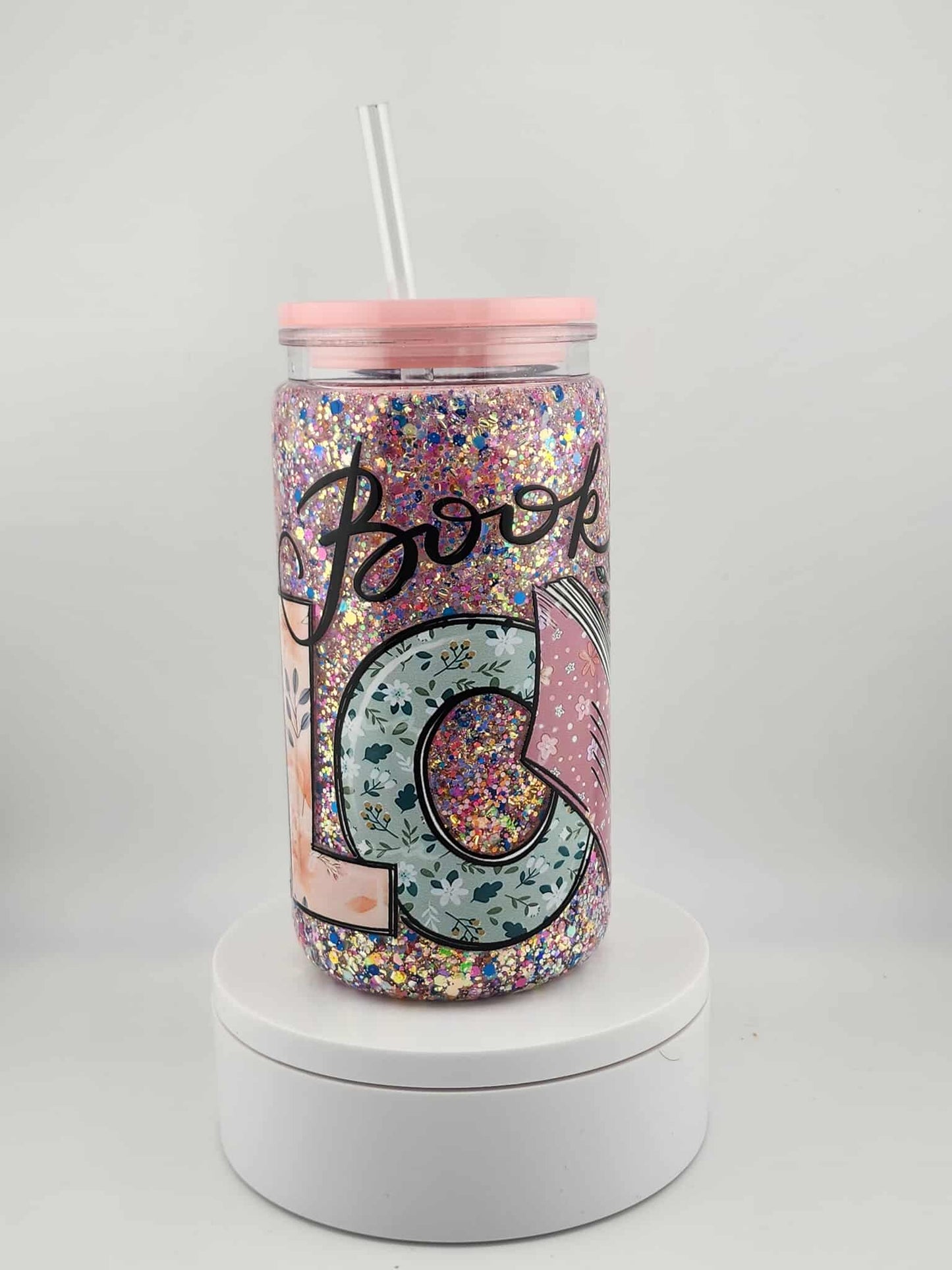 Book Lover 16 oz Acrylic Snowglobe Tumbler