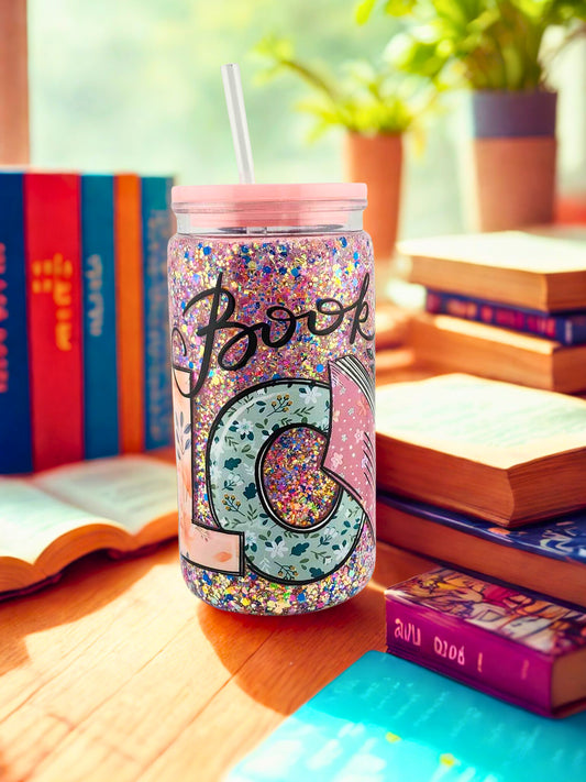 Book Lover 16 oz Acrylic Snowglobe Tumbler