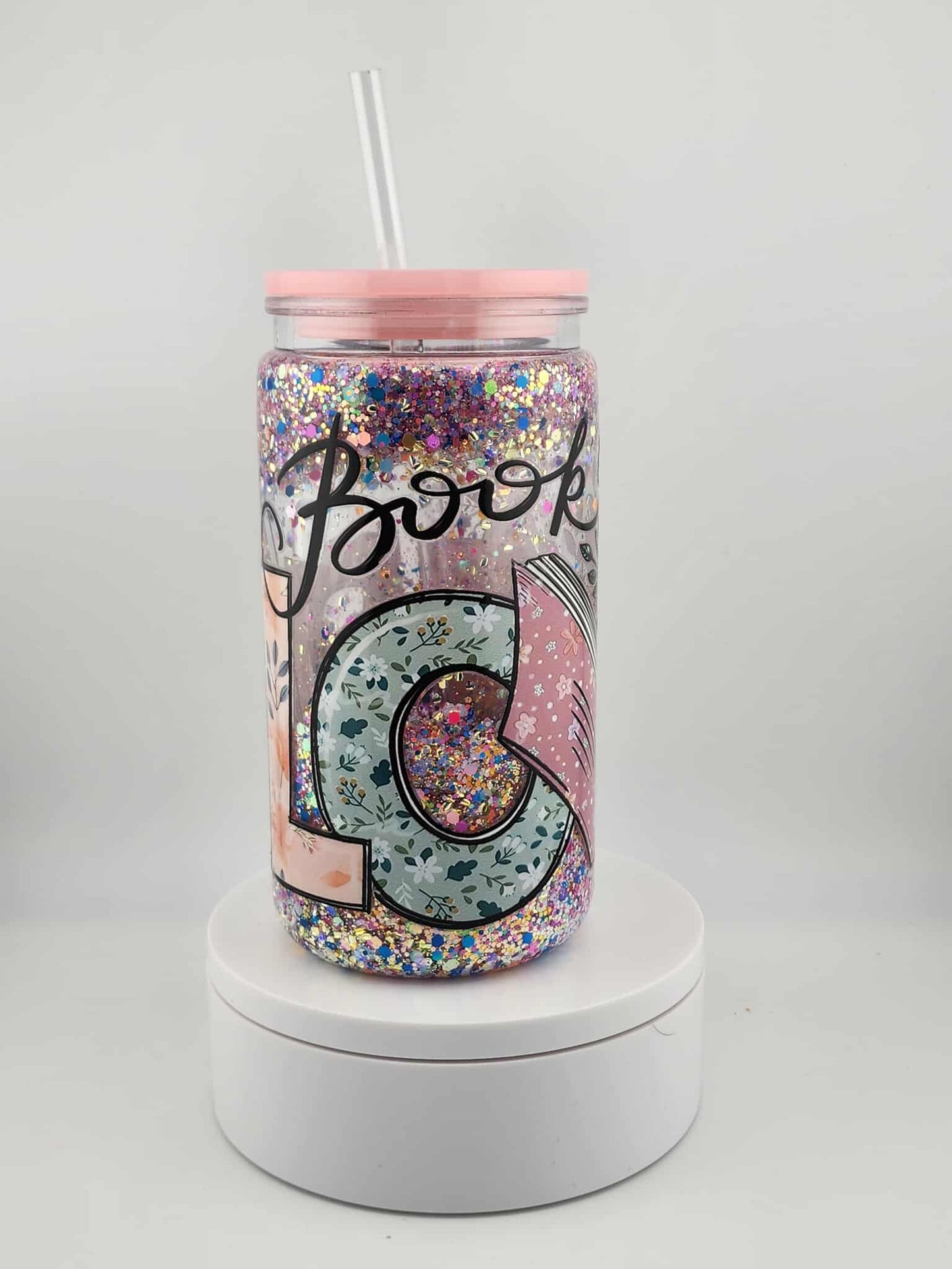 Book Lover 16 oz Acrylic Snowglobe Tumbler