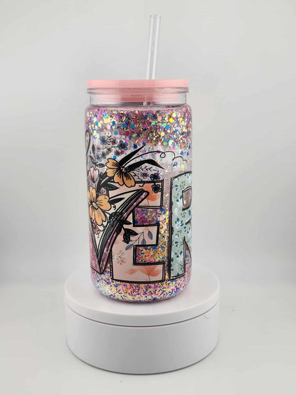 Book Lover 16 oz Acrylic Snowglobe Tumbler